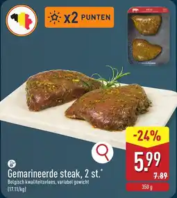 ALDI Gemarineerde steak aanbieding