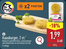 ALDI Kaasburger aanbieding