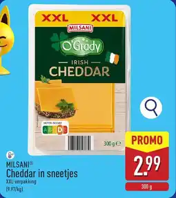 ALDI Milsani Cheddar in sneetjes aanbieding