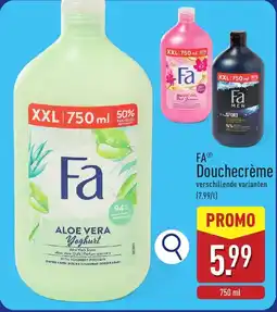 ALDI Fa Douchecrème aanbieding
