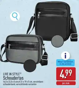 ALDI Live in style Schoudertas aanbieding