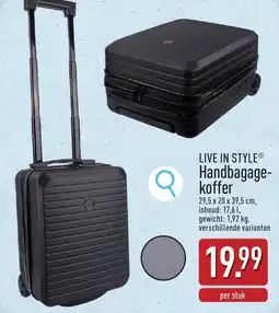 ALDI Live in style Handbagage Koffer aanbieding