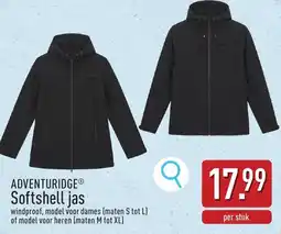 ALDI Adventuridge Softshell jas aanbieding