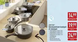 ALDI Crofton Gietaluminium kookpot of steelpan aanbieding