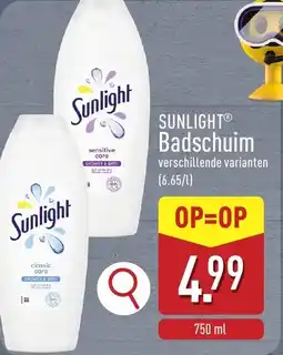 ALDI Sunlight Badschuim aanbieding