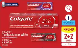 ALDI Colgate Tandpasta max white aanbieding