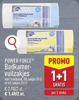 ALDI Power Force Badkamervuilzakjes aanbieding