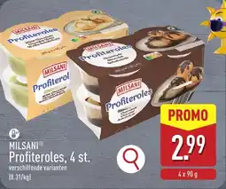 ALDI Milsani Profiteroles aanbieding
