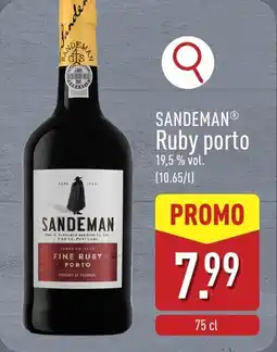 ALDI Sandeman Ruby porto aanbieding