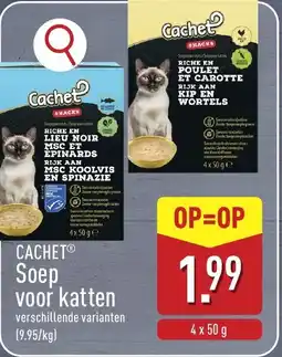 ALDI Cachet Soep voor katten aanbieding
