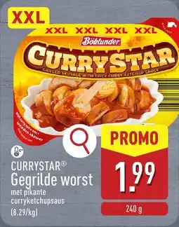 ALDI Currystar Gegrilde worst aanbieding