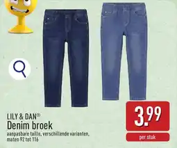 ALDI Lily & Dan Denim broek aanbieding