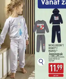 ALDI Nickelodeon/ Disney/ Marvel Joggingpak aanbieding