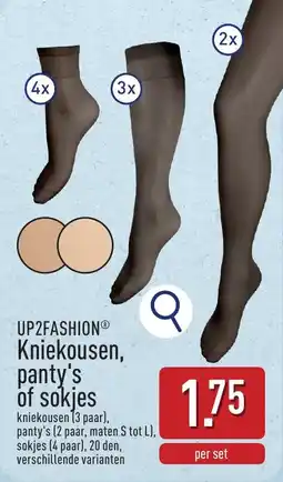 ALDI Up2fashion Kniekousen, panty's of sokjes aanbieding