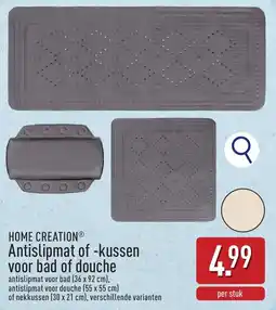 ALDI Home Creation Antislipmat of kussen voor bad of douche aanbieding