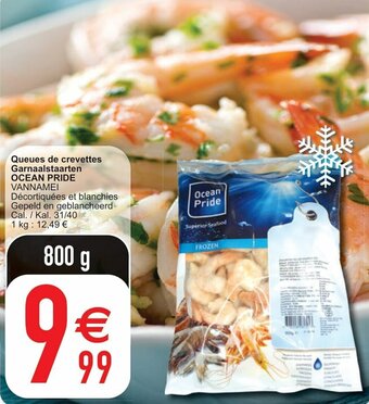 Cora Queues de crevettes Garnaalstaarten Ocean Pride 800g aanbieding