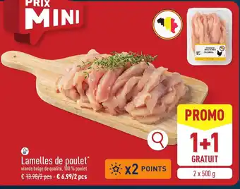 Lamelles de poulet