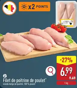ALDI Filet de poitrine de poulet aanbieding