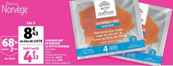 Auchan Saumon Fume De Norvege La Petite Fabrique aanbieding