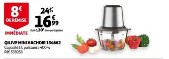 Auchan Immediate Qilive Mini Hachoir 134662 aanbieding