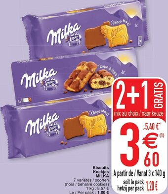Cora Biscuits Koekjes Milka aanbieding