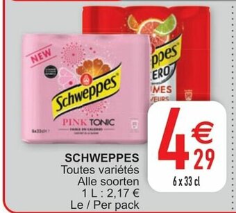 Cora Schweppes aanbieding