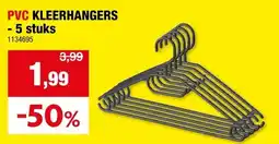 Hubo Pvc kleerhangers aanbieding