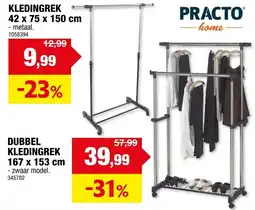 Hubo Kledingrek aanbieding