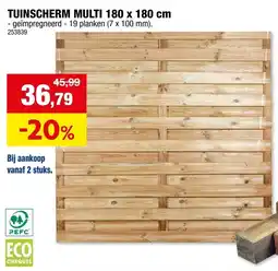 Hubo Tuinscherm multi aanbieding