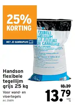 GAMMA Handson flexibele tegellijm aanbieding