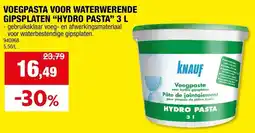 Hubo Voegpasta voor hydro gipsplaten hydro pasta aanbieding