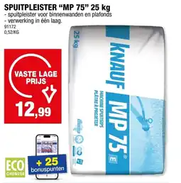 Hubo spuitpleister mp 75 aanbieding