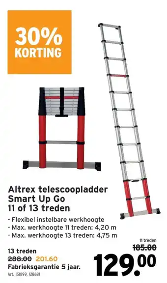 Altrex telescoopladder smart up go