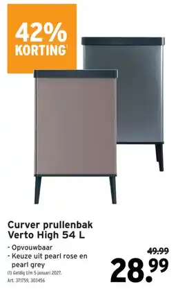 GAMMA Curver prullenbak Verto High aanbieding