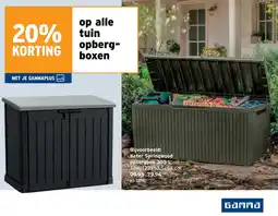 GAMMA tuin opbergboxen aanbieding