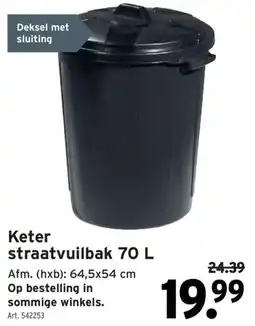 GAMMA Keter straatvuilbak aanbieding