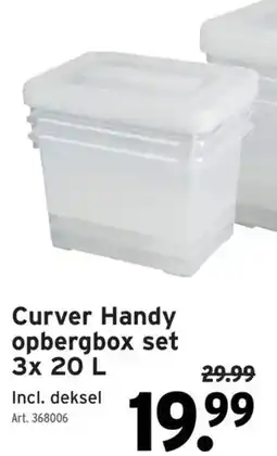 GAMMA Curver Handy opbergbox set aanbieding
