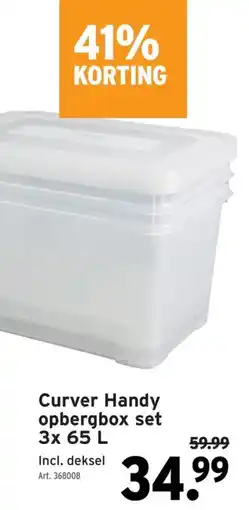 GAMMA Curver Handy opbergbox set aanbieding