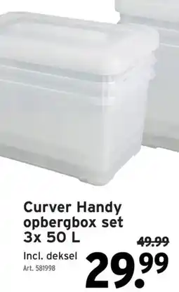 GAMMA Curver Handy opbergbox set aanbieding