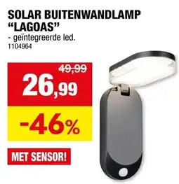 Hubo Solar buitenwandlamp lagoas aanbieding