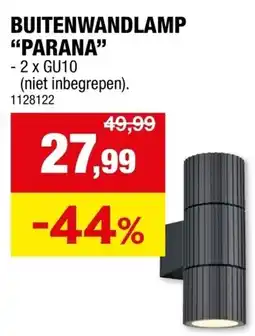 Hubo Buitenwandlamp parana aanbieding