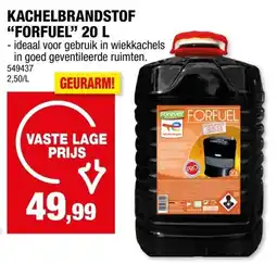 Hubo Kachelbrandstof Forfuel aanbieding