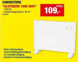 Hubo Convector Alutherm 1000 Wifi aanbieding