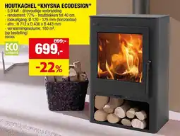 Hubo Houtkachel knysna ecodeesign aanbieding