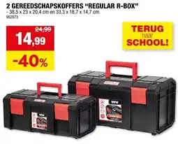 Hubo gereedschapskoffers regular r-box aanbieding