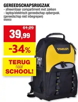 Hubo gereedschapsrugzak aanbieding