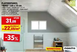 Hubo Plafondpaneel Novo aanbieding