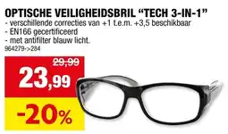 Hubo Optische veiligheidsbril tech 3-in-1 aanbieding