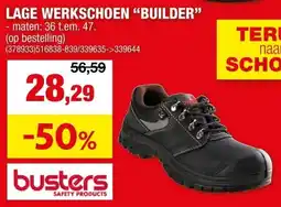 Hubo Lage werkschoenen builder aanbieding