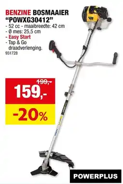 Hubo Benzine bosmaaier powxg30412 aanbieding